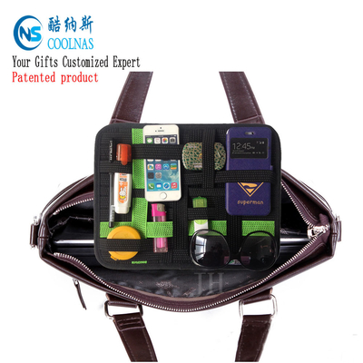 Nylon Travel GRID Gadget Organizer For Digital Devices 28*21 Cm