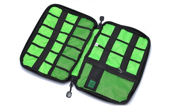 Digital Cable Organizer Travel Storage Bags Size  Customized With Zipper