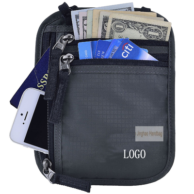 Anti Theft Waterproof RFID Concealed Travel Bag With Passport Holder