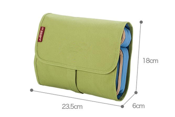 Colorful Travel Travel Makeup Bag , Cosmetic Rolling  Travel Bags For Women