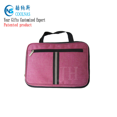 Electronics Travel Organizer Storage Bag , Pink Gadget Case Organizer