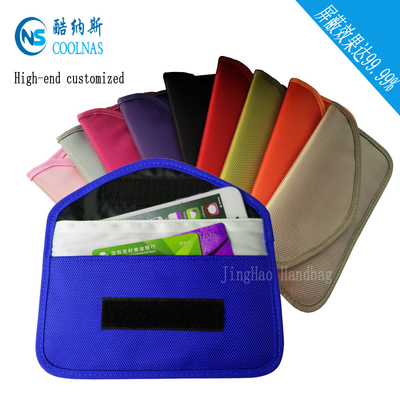 Custom RFID Travel Bags , Credit Card Protector Wallet 19.5*9 Cm