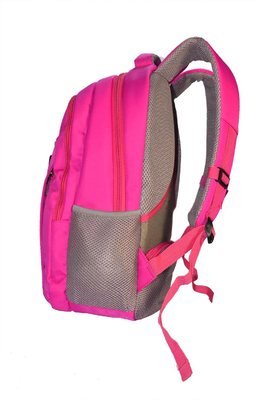 Pink Womens Hiking Solar Charging Backpack With Charger Built In