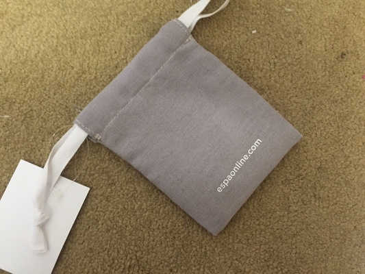 Jute Drawstring Bags / Burlap Drawstring Bags Custom Silk Screen Printing