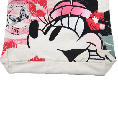 Waterproof Promotional Tote Shopper Bag Mickey Pattern For Girls