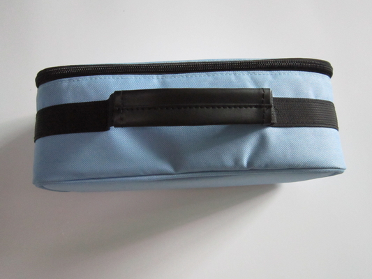 Small Blue Travel Tool Bag / Oxford Tool Kit Full Double Zip