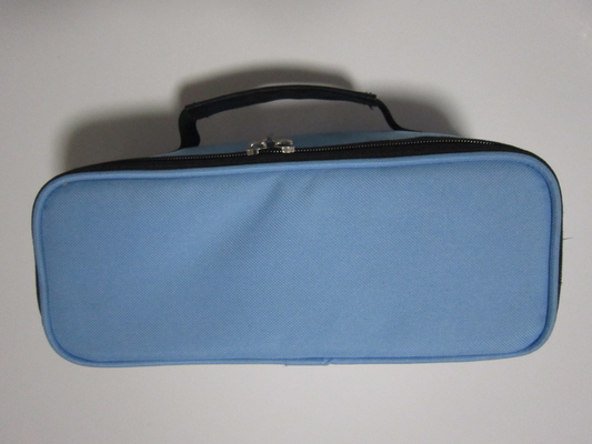 Small Blue Travel Tool Bag / Oxford Tool Kit Full Double Zip