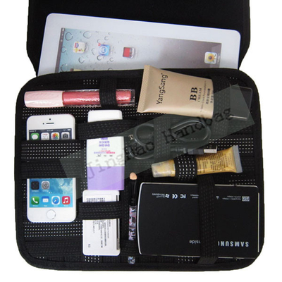 Gadget Bag Organizer Travel , Double Layers Neoprene Electronic Organizer Bag