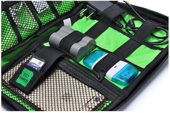 Digital Cable Organizer Travel Storage Bags Size  Customized With Zipper