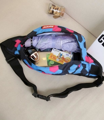 Outdoor Zipper Travel Waist Bag 600D Nylon For Men 44cm*15cm*10cm