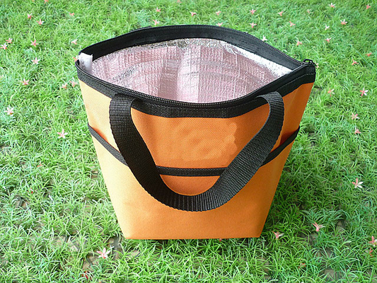 Outdoor Insulated Picnic Kids Lunch Bags Yellow Color For Hiking