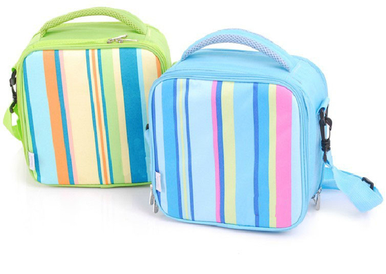 Picnic Cooler Childrens Lunch Bags Sky Blue Color 600D Nylon